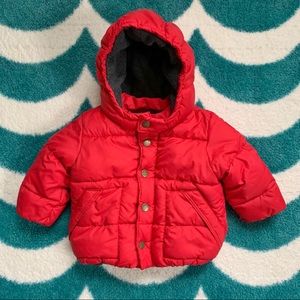 BabyGap Warmest Puffer Jacket (Red) Size 6-12 mo